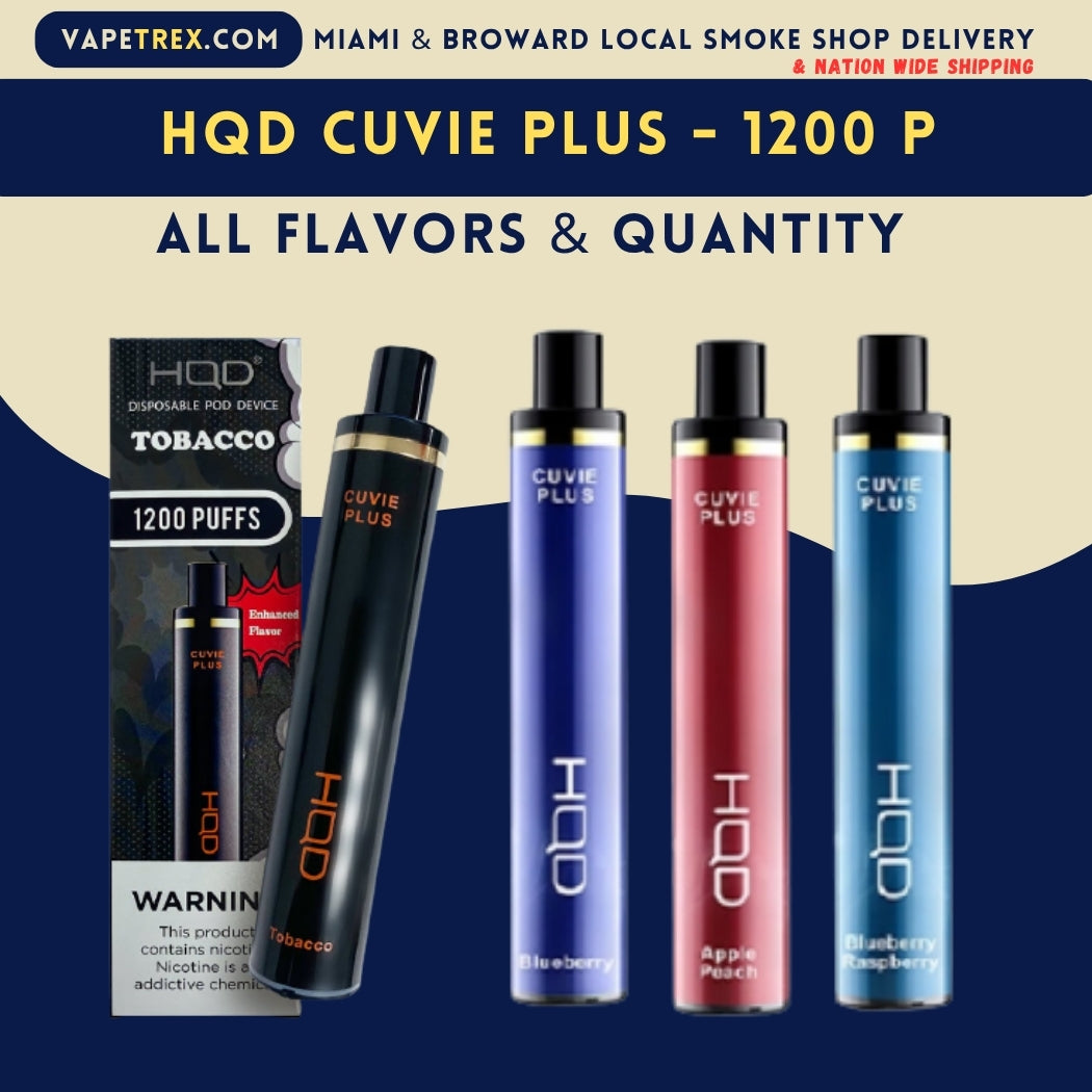 HQD Cuvie Plus Disposable Vape [20% OFF] Broward & Miami Delivery   VapeTrex