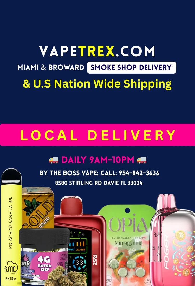 VapeTrex.com - Disposable Vape and Smoke Shop Delivery in Miami and Broward - Nation wide Shipping