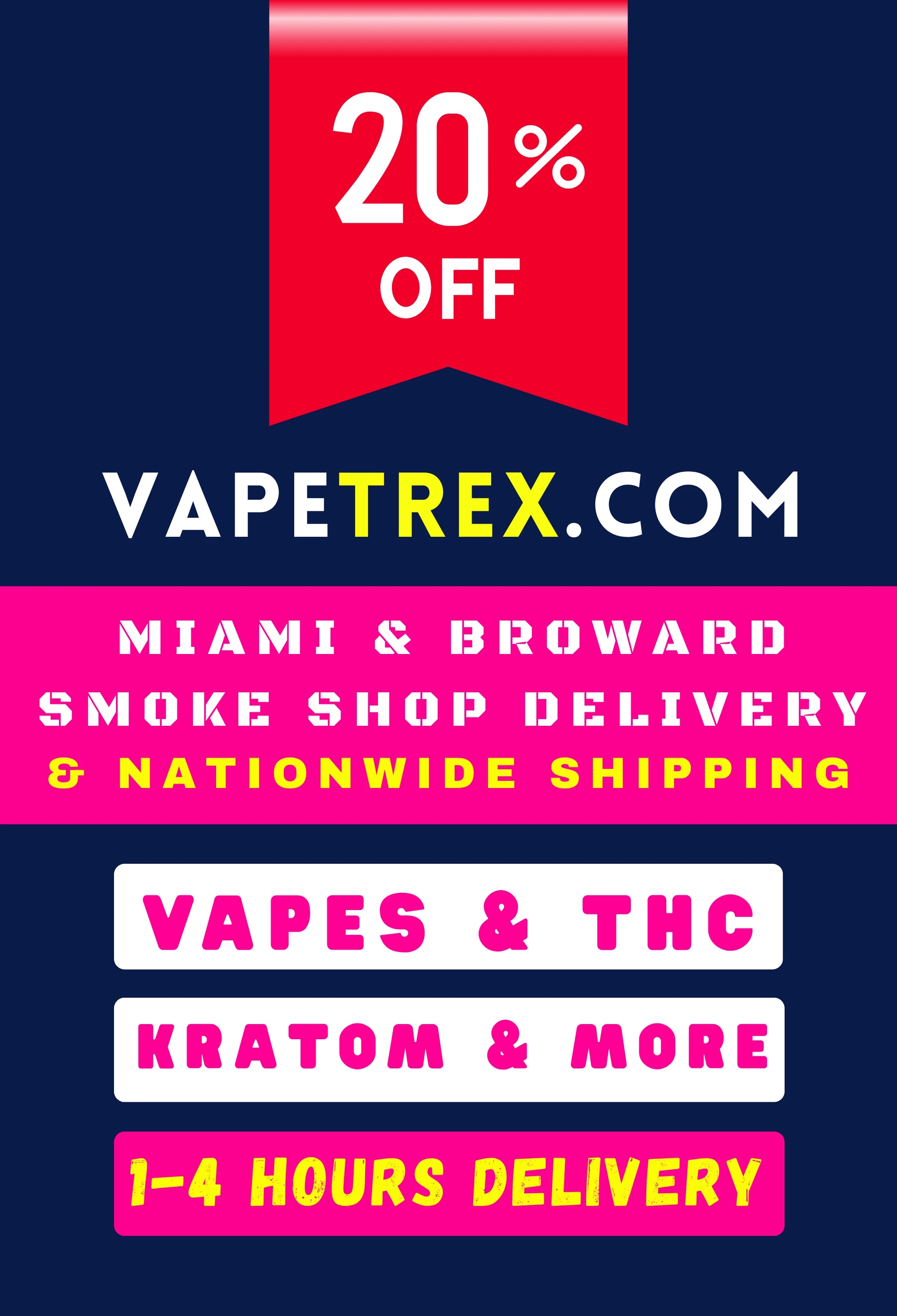 VapeTrex.com - THC & Vape Delivery - Miami and Broward FL