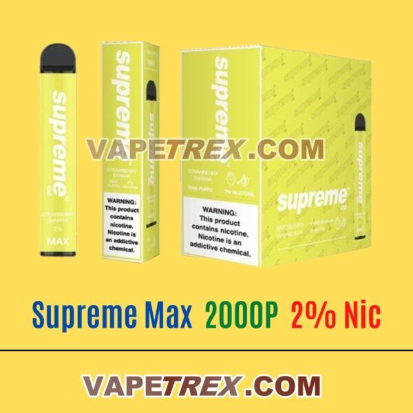 Strawberry banana - Supreme Max 2% Vape 2000 puffs